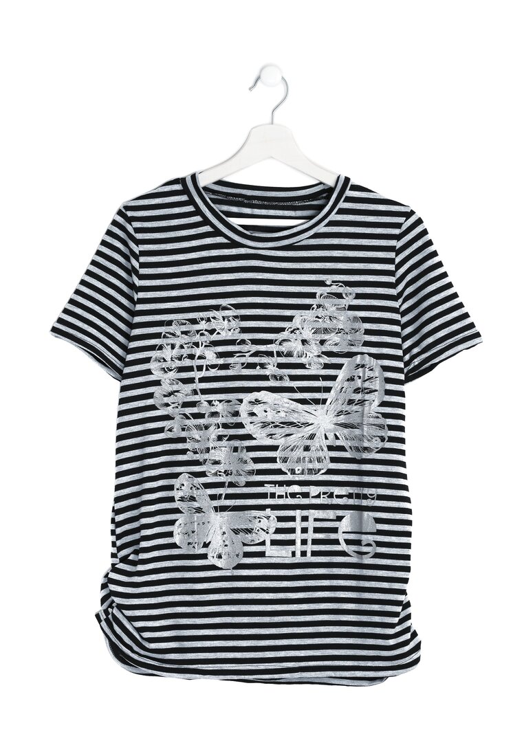 Szary T-shirt Pearl Oyster
