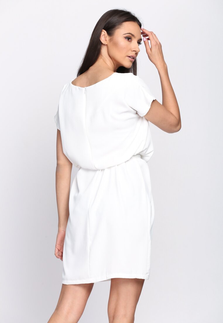 Biała Sukienka Glimmer