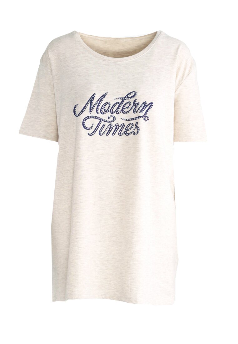 Beżowy T-shirt Modern Times