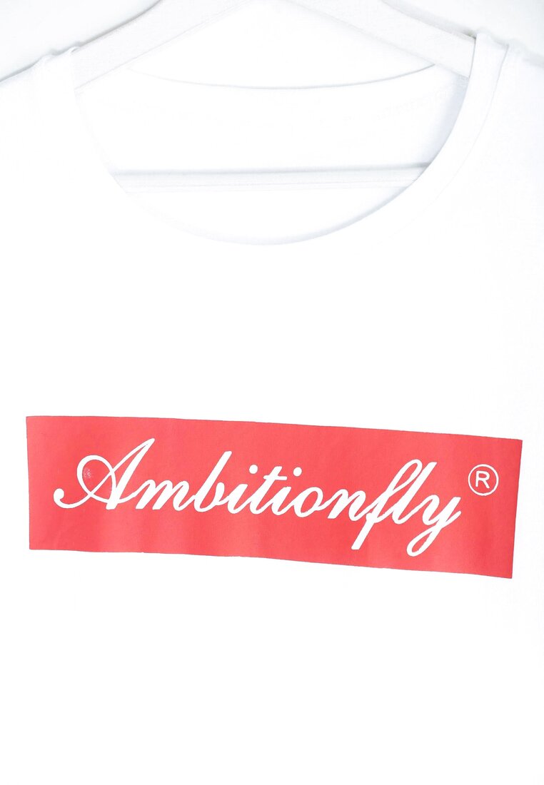 Biały T-shirt Ambition Fly
