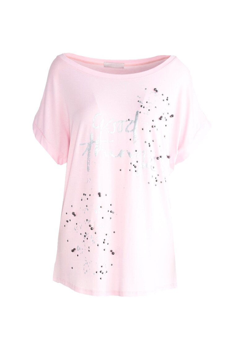 Różowy T-shirt Hight Vibrations