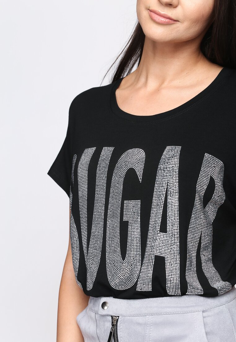 Czarny T-shirt Sugar Cane
