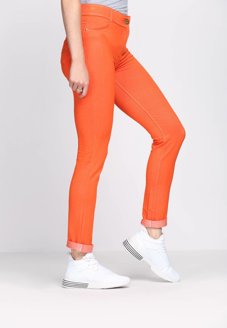 Pomarańczowe Spodnie Coordination