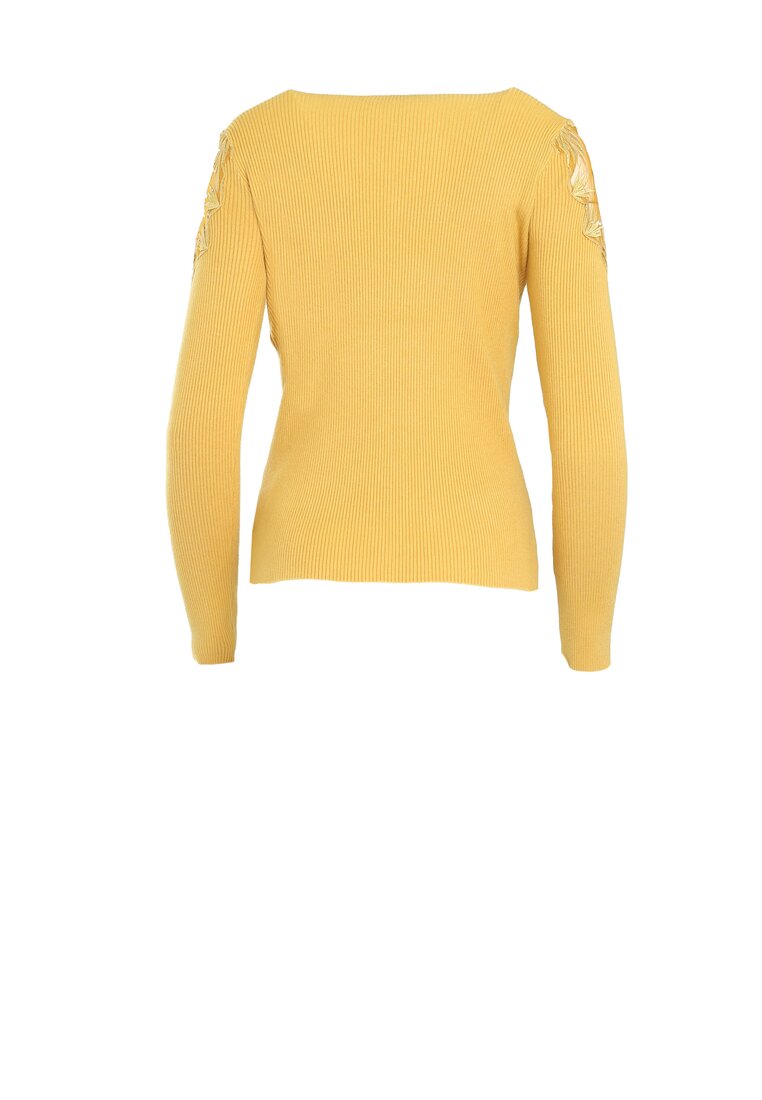 Żółty Sweter Do Not Wait