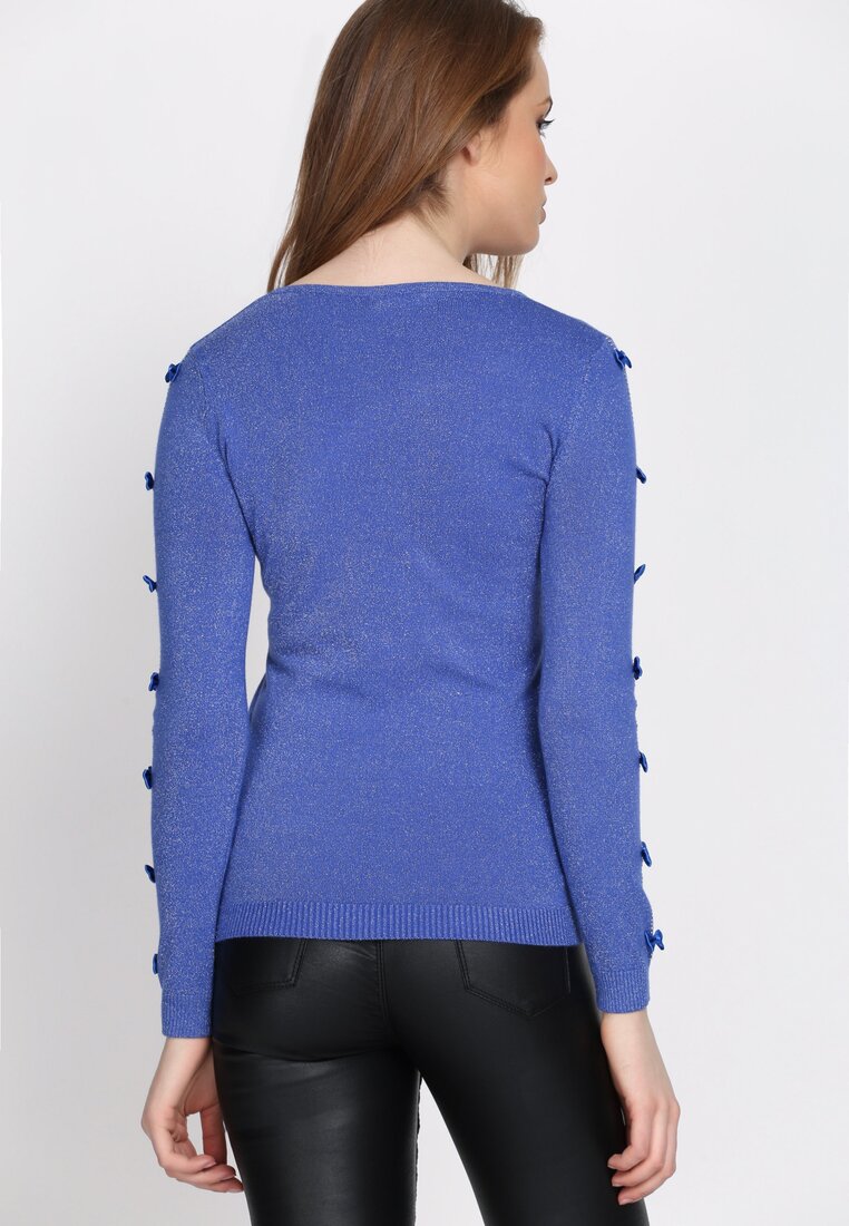 Niebieski Sweter Reflecting