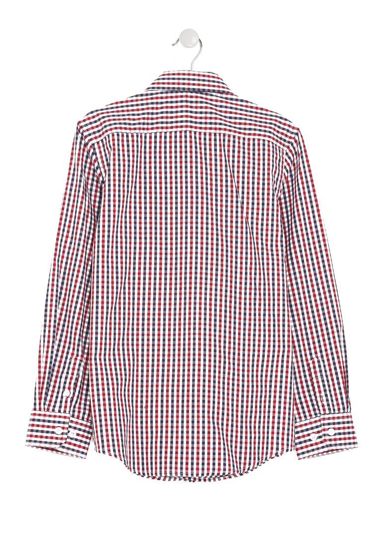 Czerwono-Granatowa Koszula Crucial