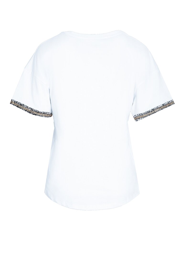 Biały T-shirt Distinct