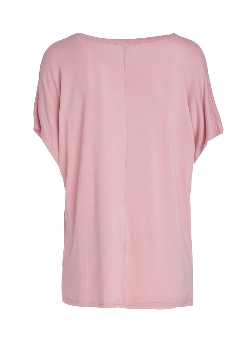 Różowy T-shirt Famously