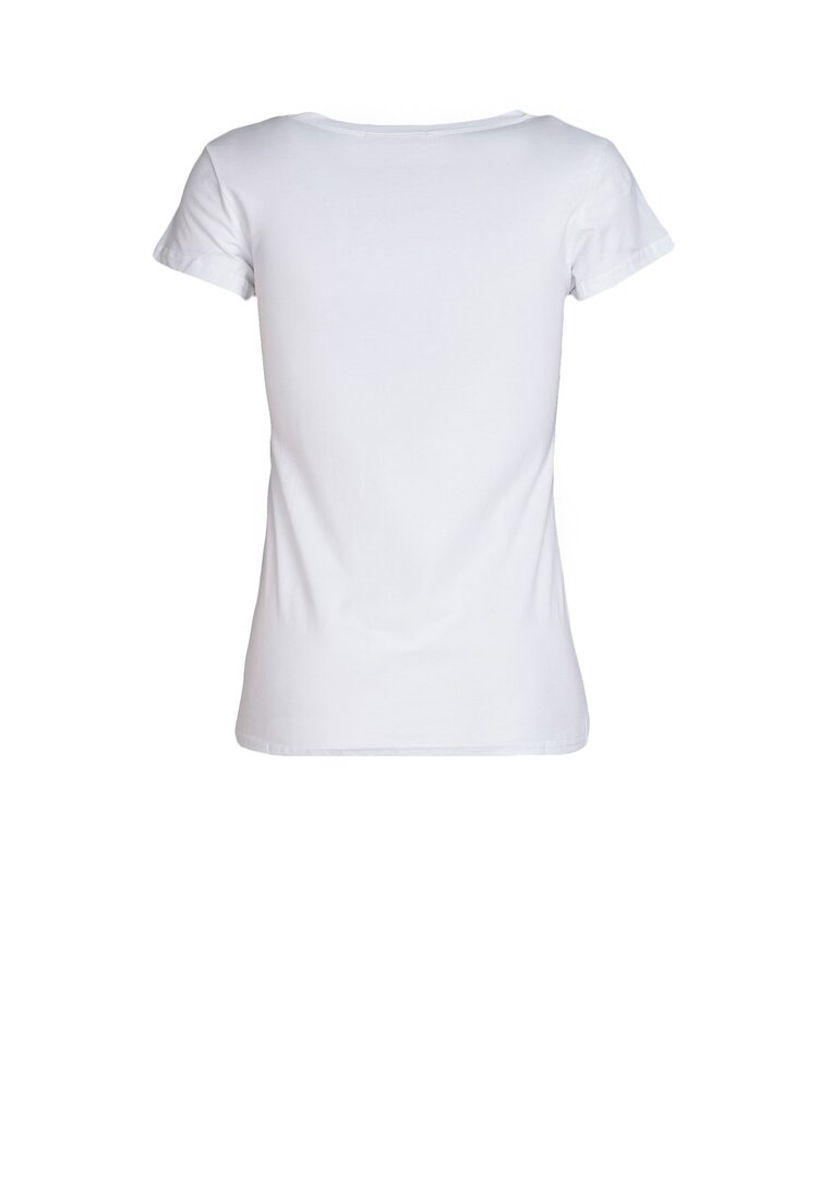 Biały T-shirt Turnover