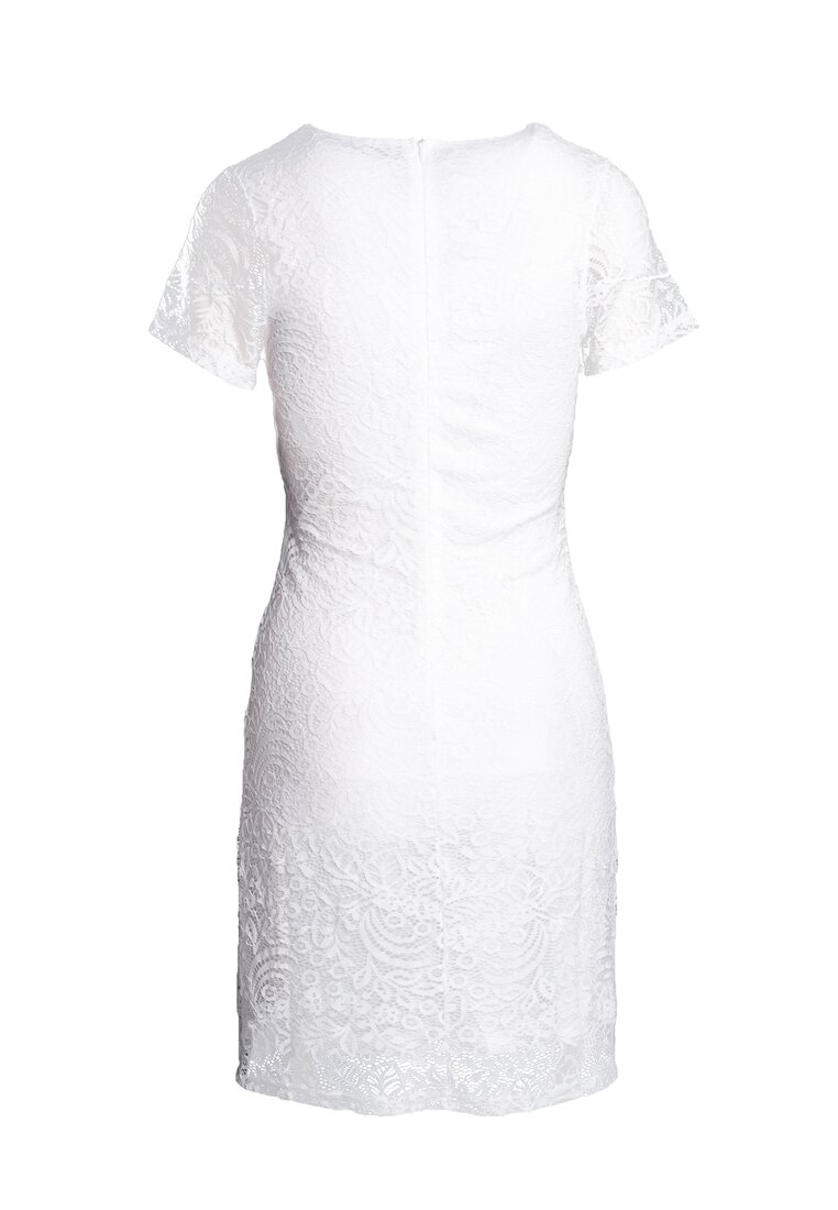 Biała Sukienka Loose Fitting