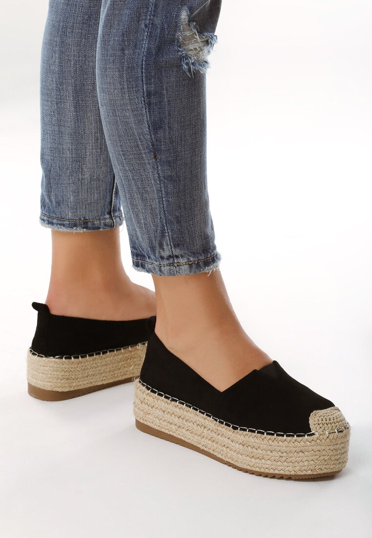 Czarne Espadryle Never Let You Go