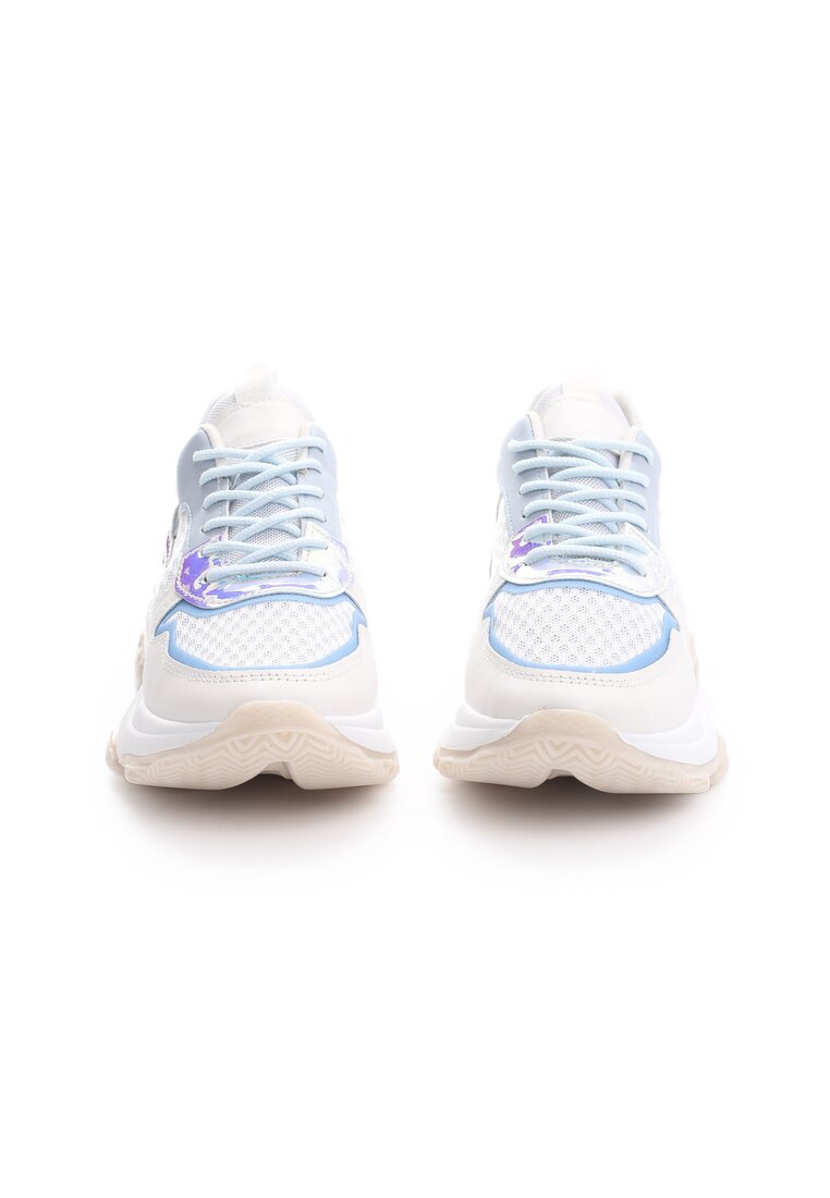 Biało-Niebieskie Sneakersy Difficult