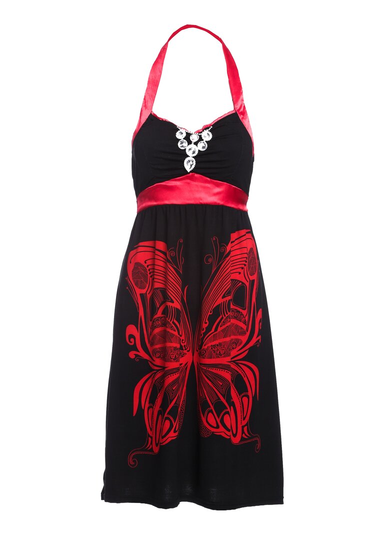 Czarno-Czerwona Sukienka Supposed