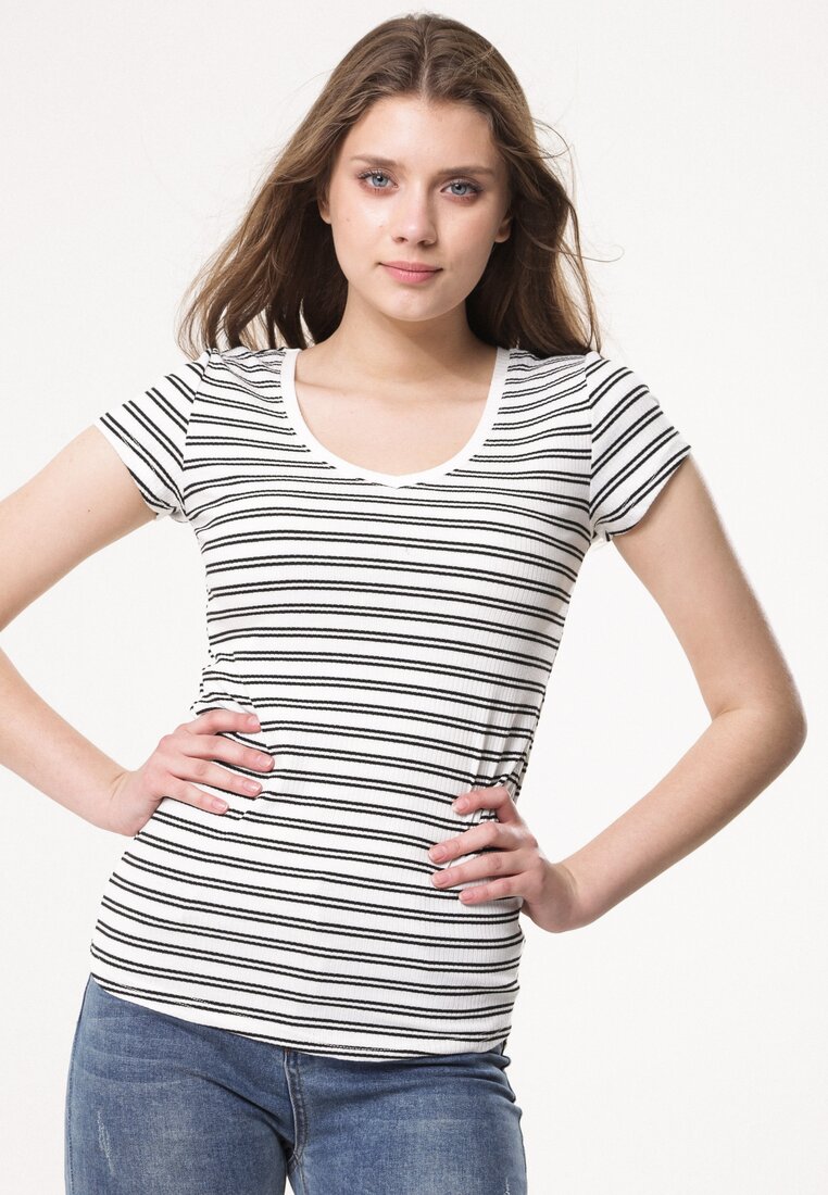 Biało-Czarny T-shirt Unit