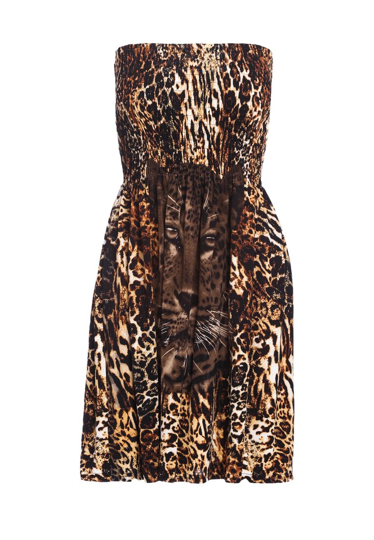Ciemnobrązowa Sukienka Sweet Tiger