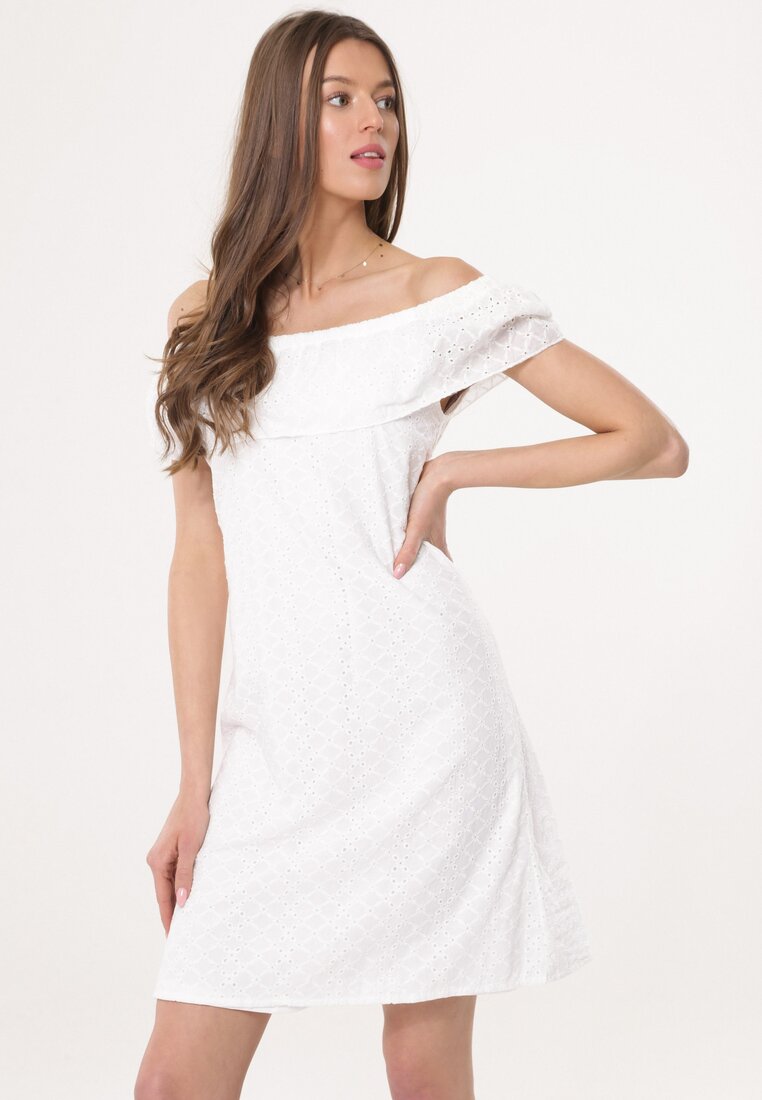 Biała Sukienka Gravel