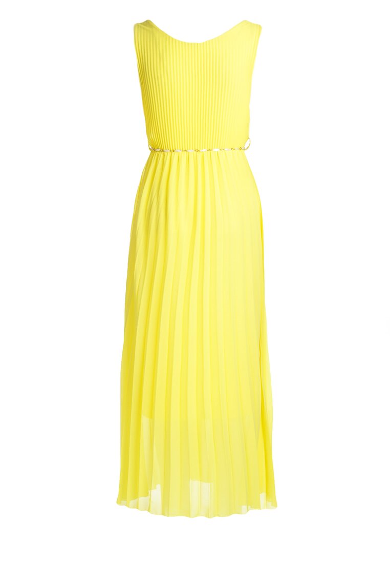 Żółta Sukienka Neoclassicism
