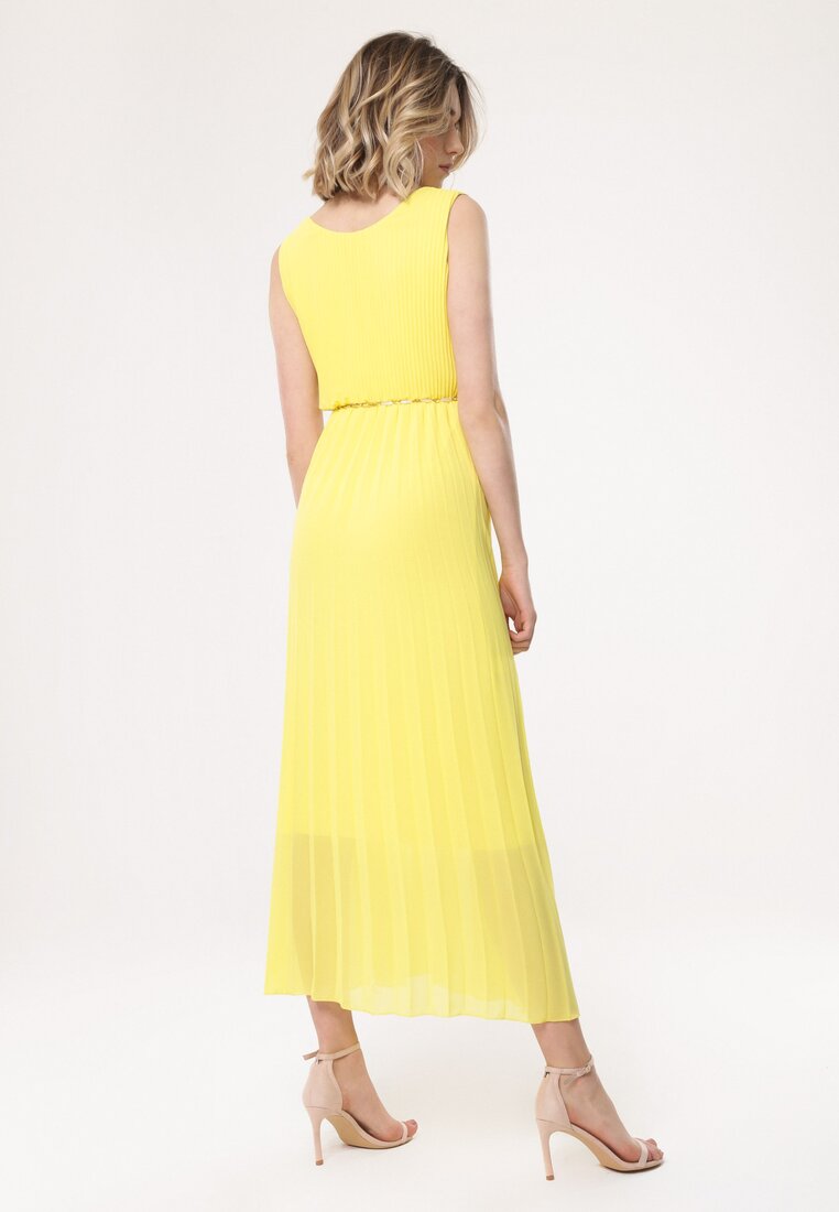 Żółta Sukienka Neoclassicism