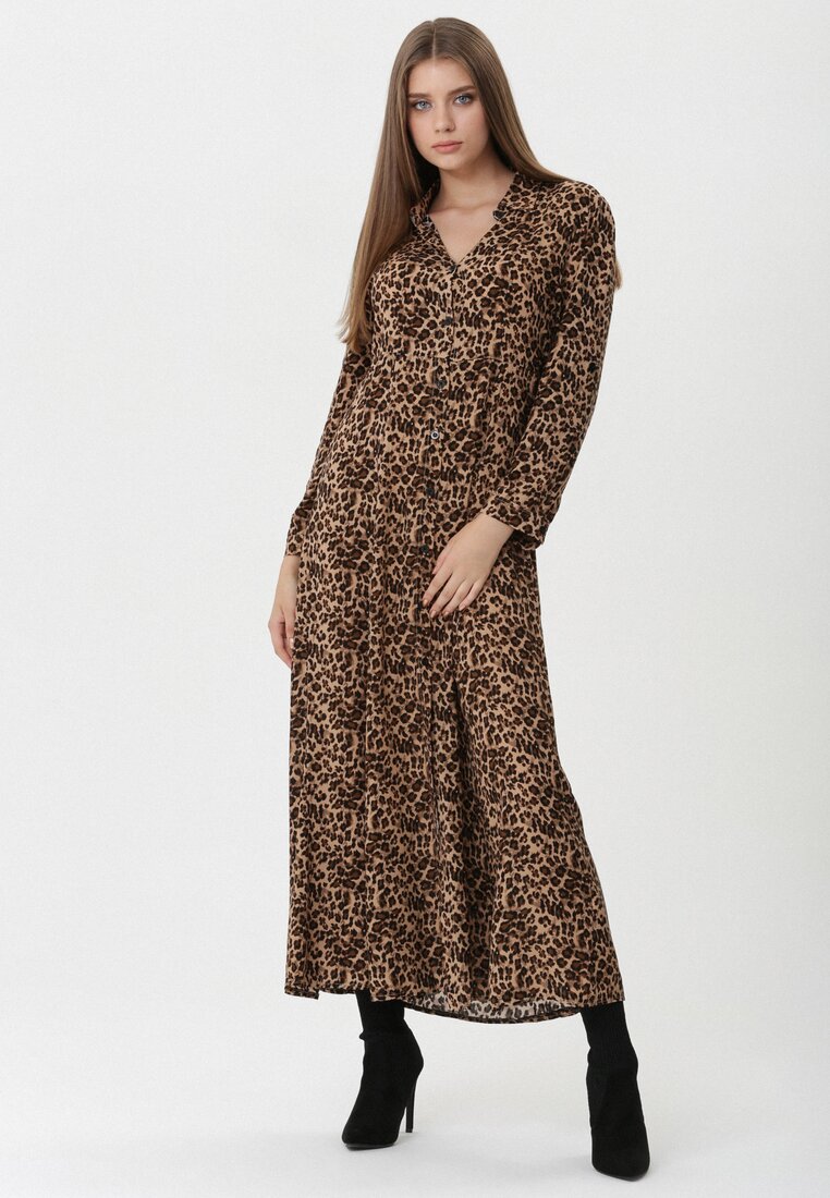 Camelowa Sukienka Innoxious