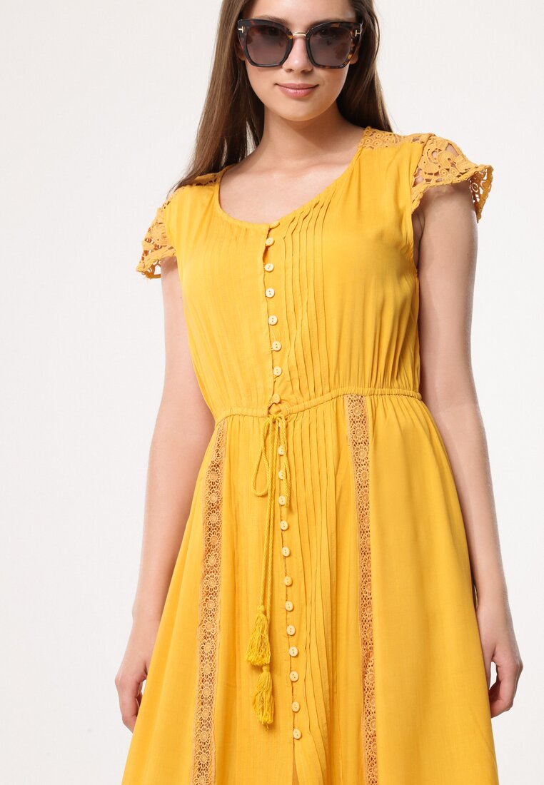 Żółta Sukienka Busticate