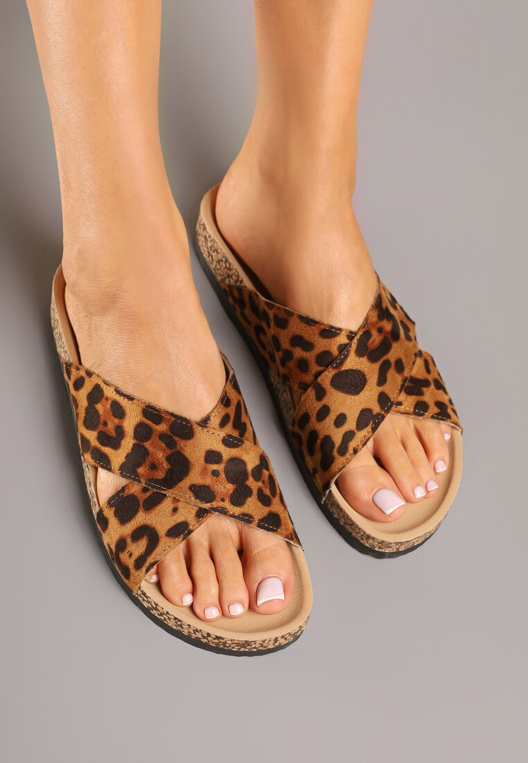 Papuci Print leopard
