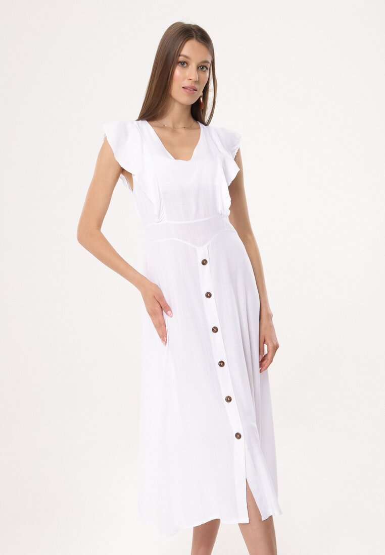 Biała Sukienka Congenital