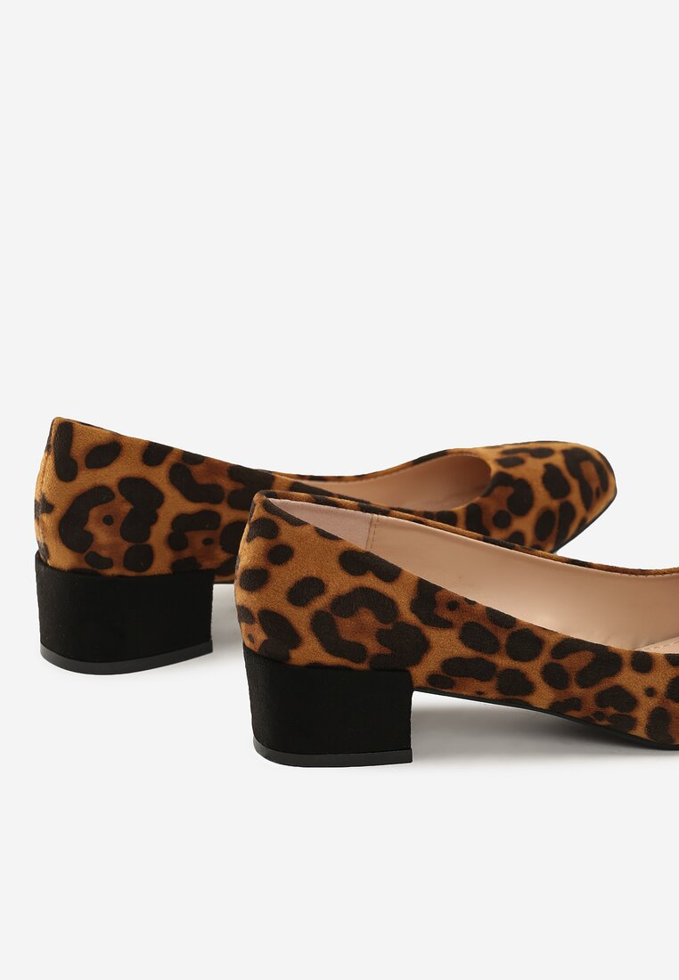 Pantofi cu toc Print leopard