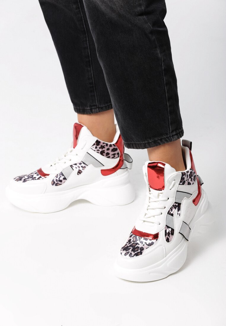 Biało-Czerwone Sneakersy Coercive