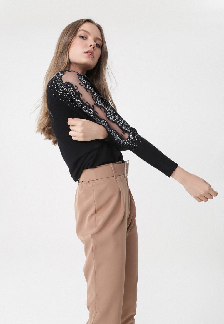 Czarny Sweter Octavia