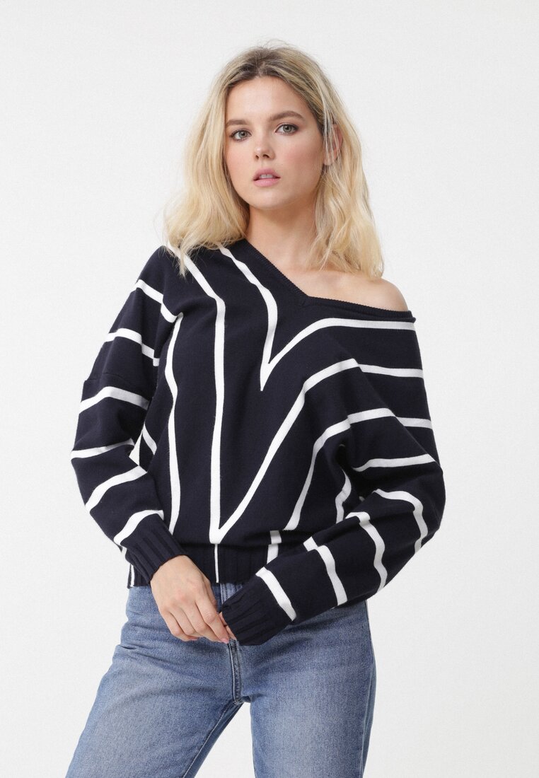 Ciemnoniebieski Sweter Jordan