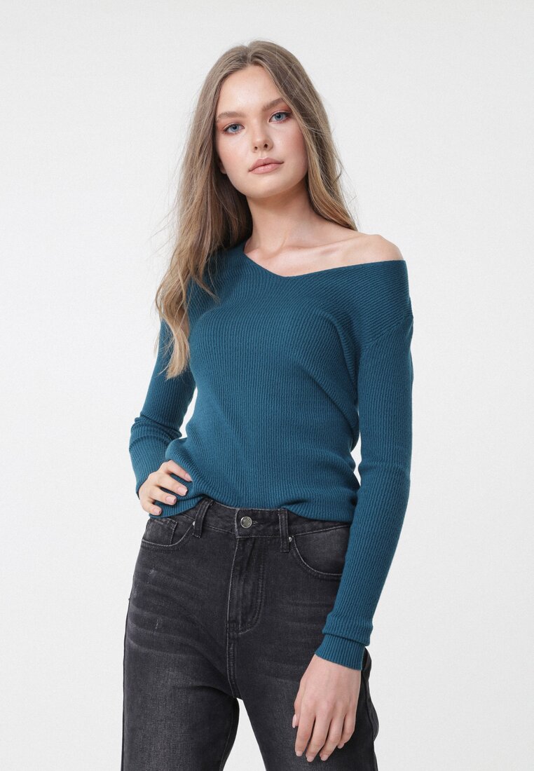 Ciemnoniebieski Sweter Charleigh