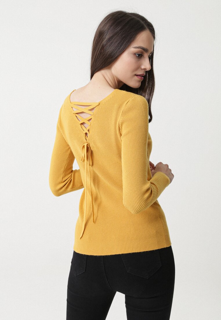 Żółty Sweter Elisa