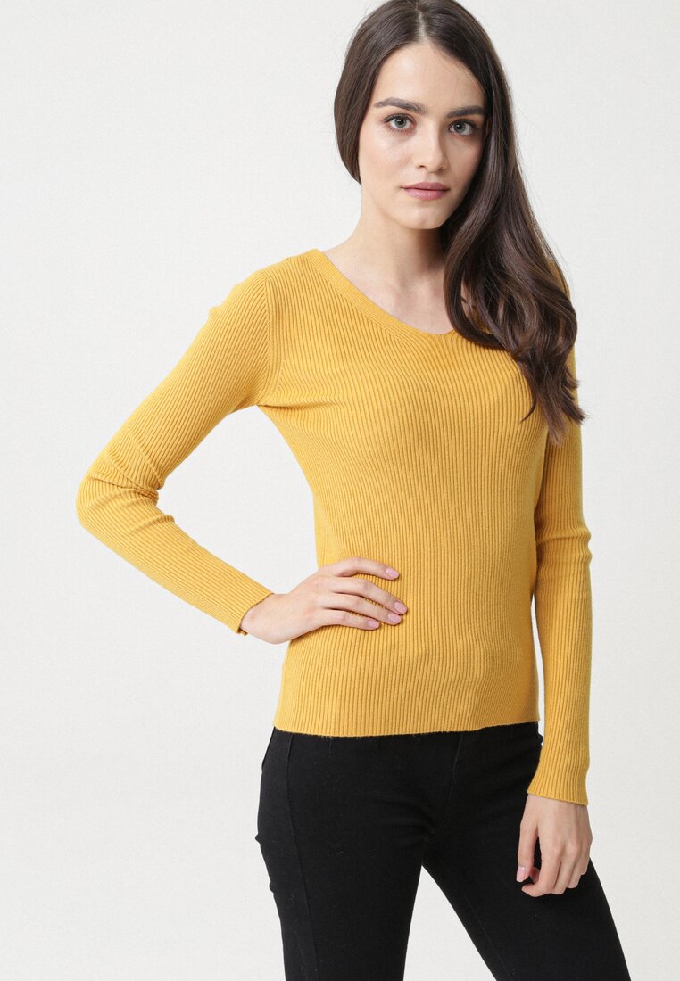 Żółty Sweter Elisa