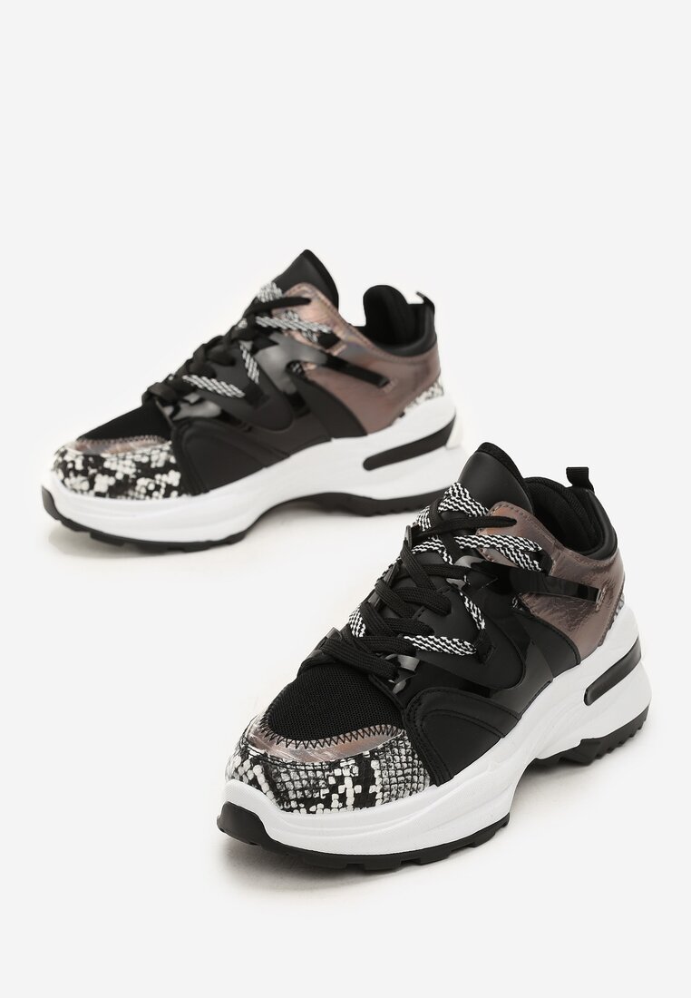 Czarne Sneakersy Aleena