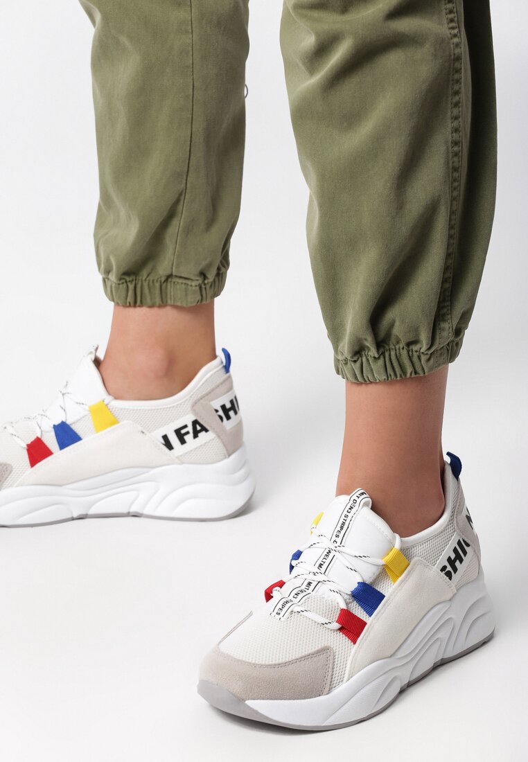 Biało-Szare Sneakersy Jayda