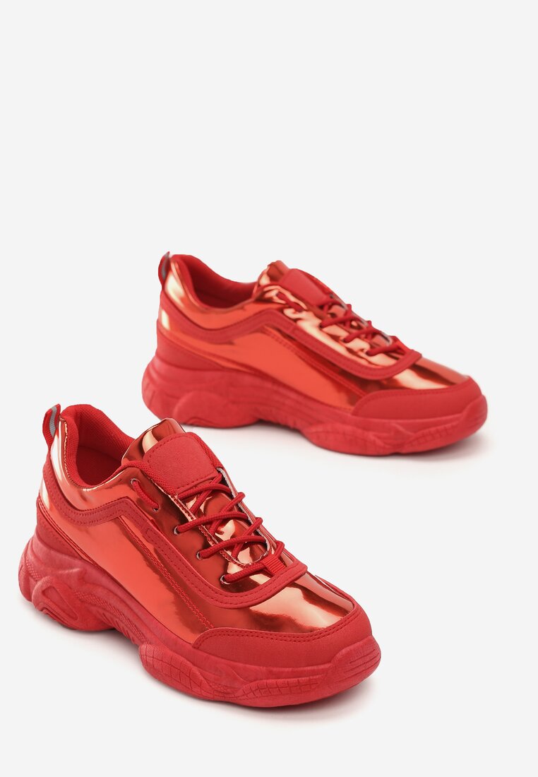 Czerwone Sneakersy Addilynn