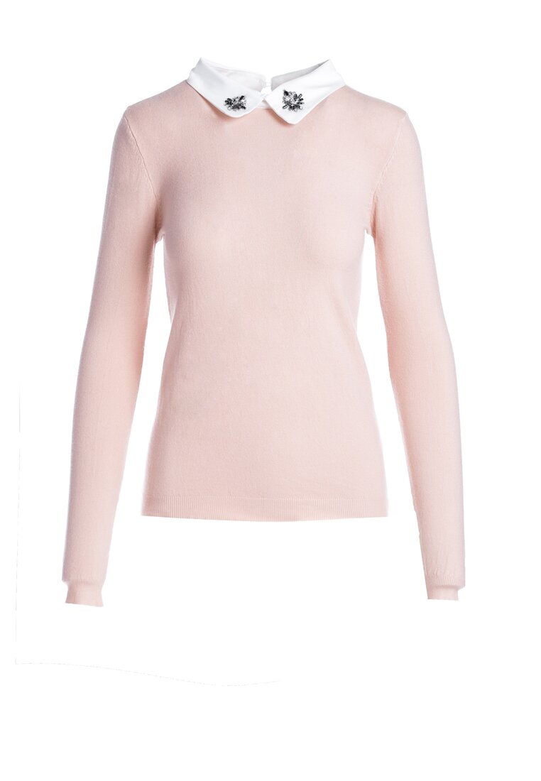 Jasnoróżowy Sweter Ryann
