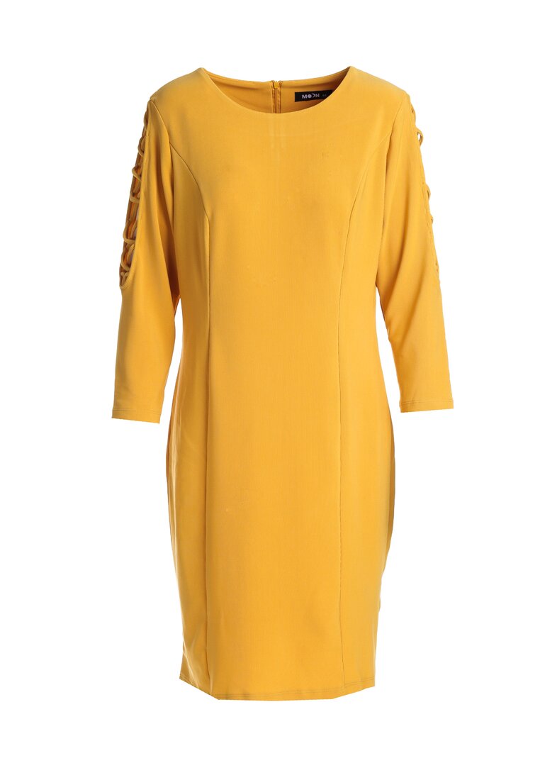 Żółta Sukienka Georgette