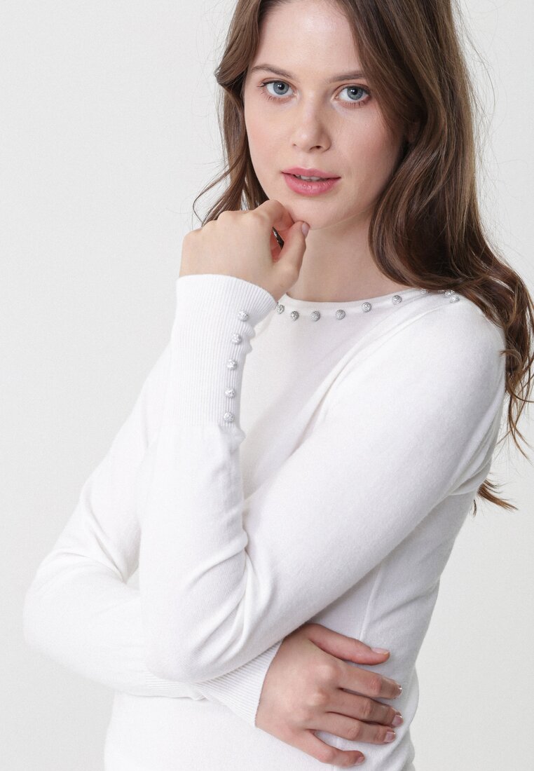 Biały Sweter Sinéad