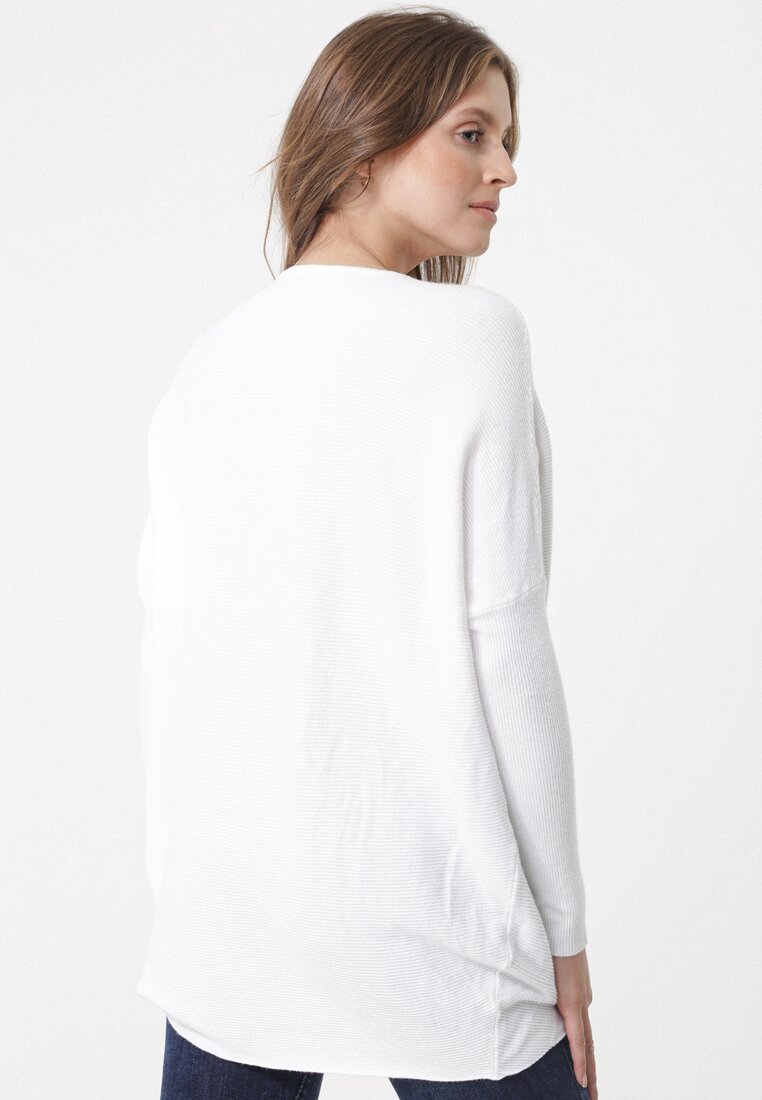 Biały Sweter Malabar