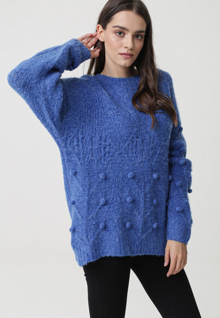 Niebieski Sweter Burlingame