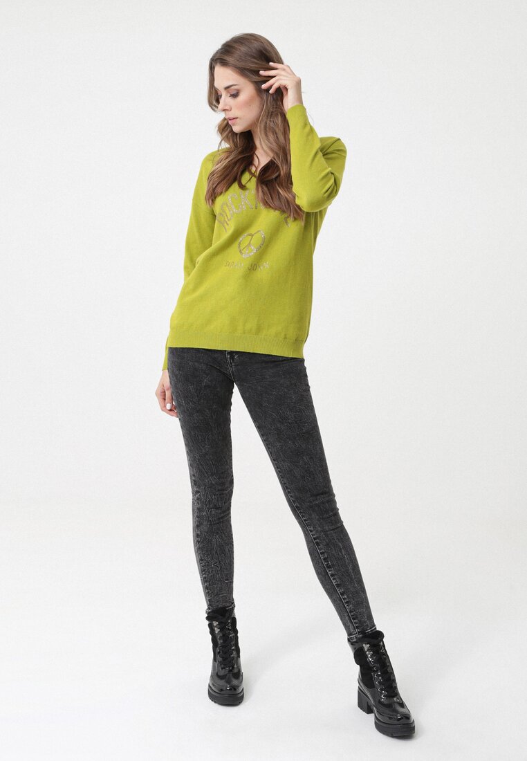 Zielony Sweter Crystal Brook
