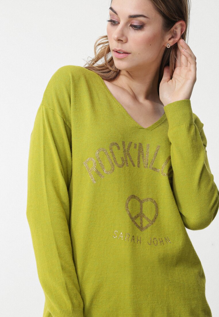 Zielony Sweter Crystal Brook