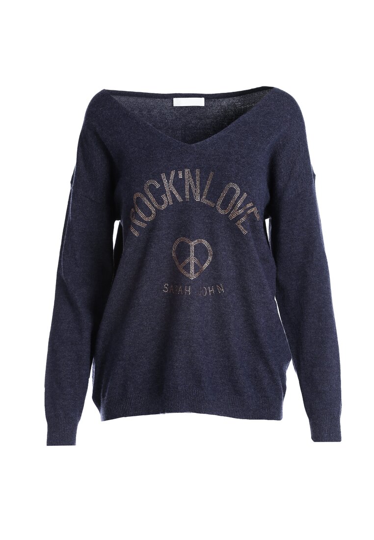 Granatowy Sweter Crystal Brook