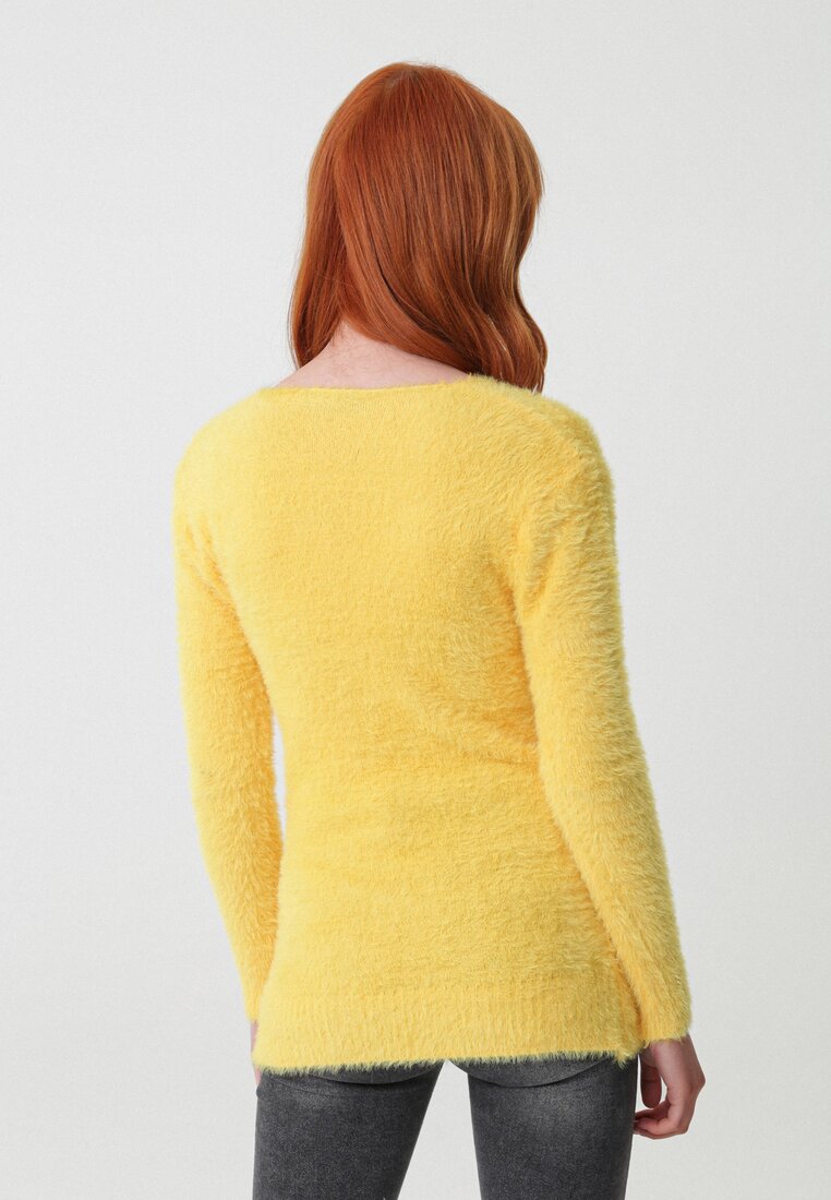 Żółty Sweter No Care