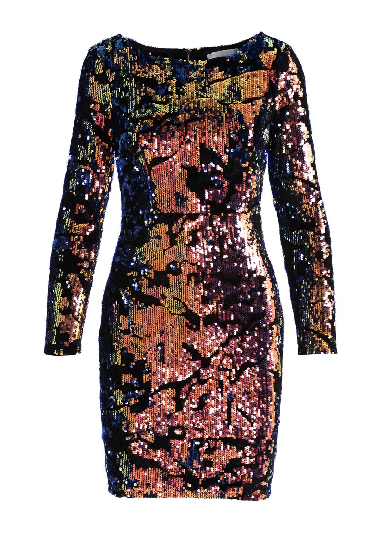 Czarno-Złota Sukienka Delfina