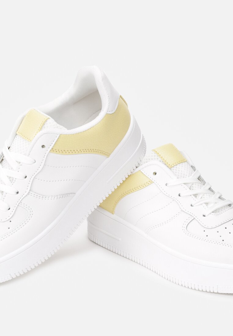 Biało-Żółte Sneakersy Christy