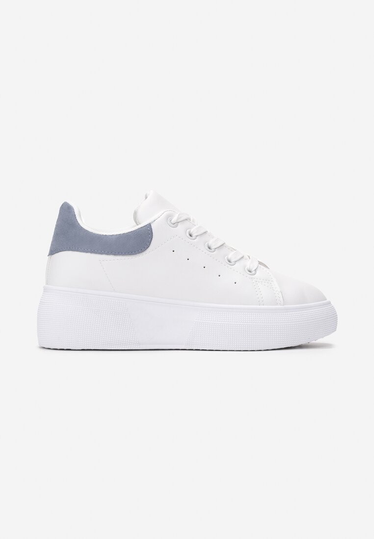 Biało-Niebieske Sneakersy Harding