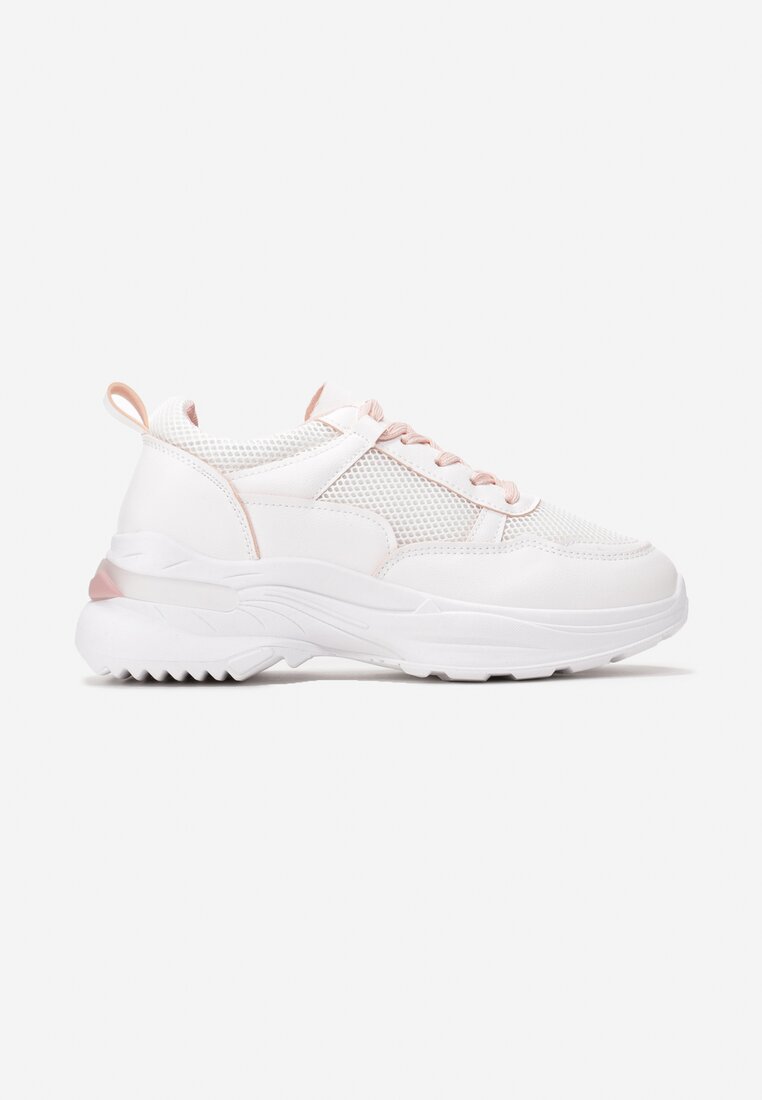 Biało-Różowe Sneakersy Hartman