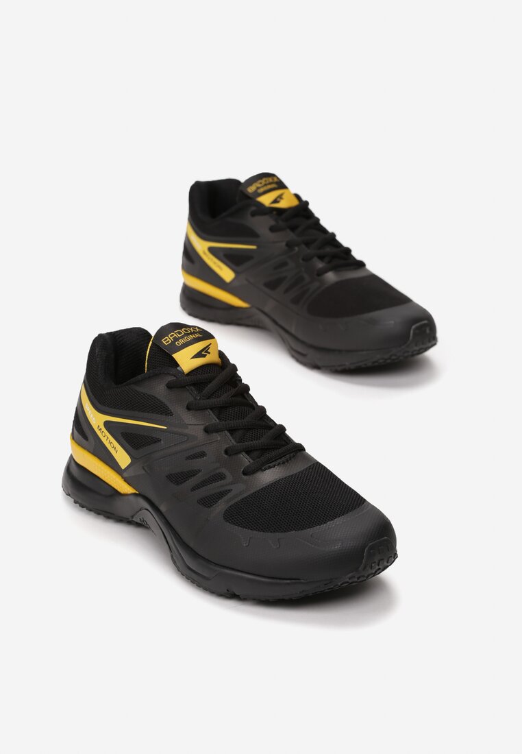 Czarno-Żółte Buty Sportowe Tonisha